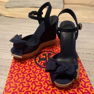 Tory Burch Penny 120MM Wedge Sandals
